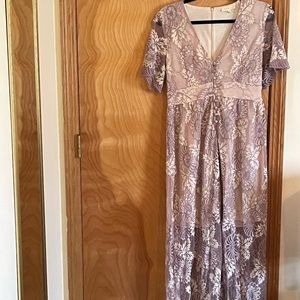 Lavender Lace Promesa Maxi Dress boutique